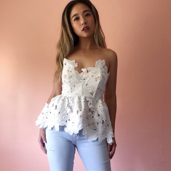 Stone Cold Fox Tops - Stone Cold Fox Texas Tube Lace Peplum Top